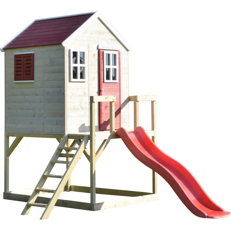 Wendi Toys Holz Stelzenhaus Tiger | mit Rutsche |