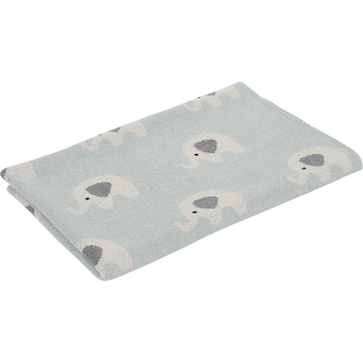 Kinderdecke, KINDSGUT, weiche Baby-Decke, Elefanten