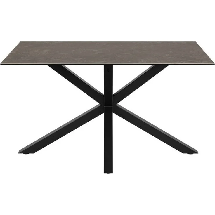 ACTONA GROUP Esstisch Heaven, Tisch, Tischplatte aus Keramik, Kreuzgestell, 135x80x75.5cm – Bild 4