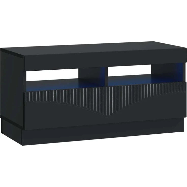 vidaXL LED-TV-Schrank HOORN 3 stk. Schwarz Holzwerkstoff 3416838 – Bild 5