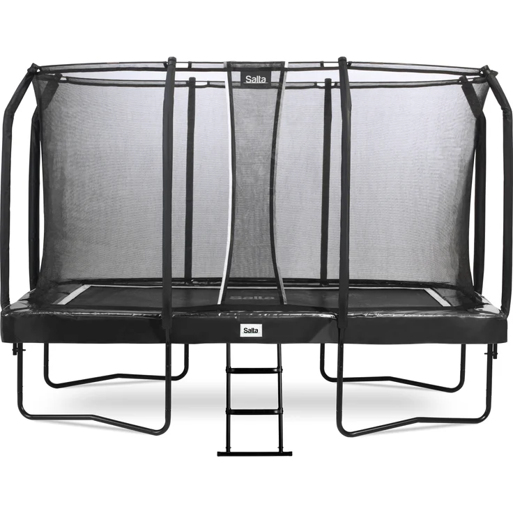 Salta 'First Class' Trampolin inkl. Sicherheitsnetz und Leiter, rechteckig, Stahl schwarz, 366x214 cm – Bild 1