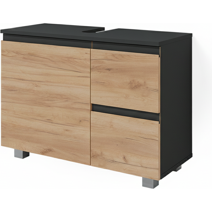 Waschbeckenunterschrank J-Shape Sonoma 80 x 60.8 cm Vicco