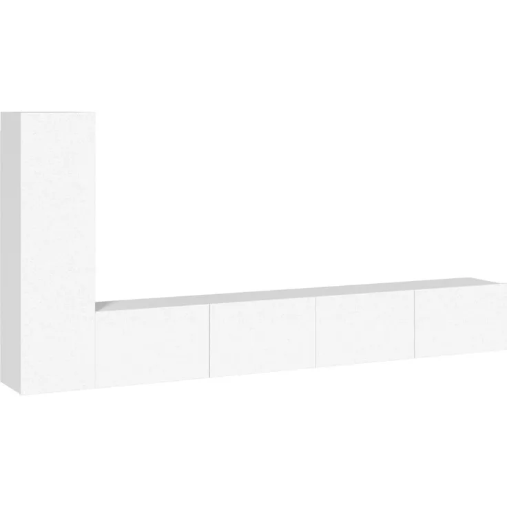 vidaXL 3-tlg. TV-Schrank-Set Weiß Holzwerkstoff 3114318