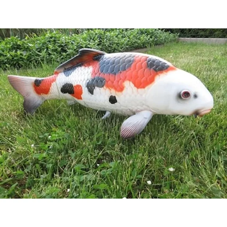 XL Premium Koi lebensgross ca. 65 cm Dekofigur Garten Deko Figur Neu
