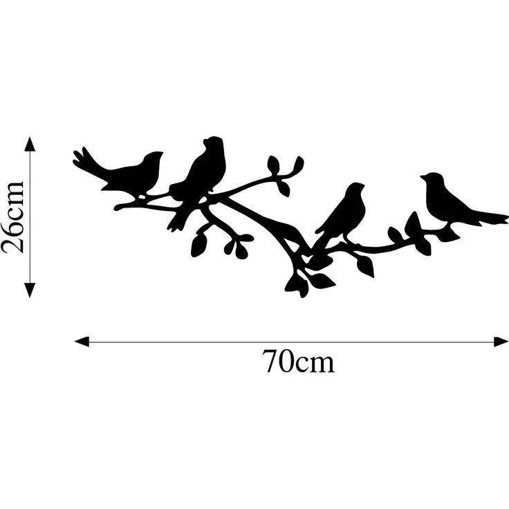 Wallity Wanddekoobjekt 100% METAL (Thickness: 1,5 mm), 70 x 26 cm L2254 – Bild 5