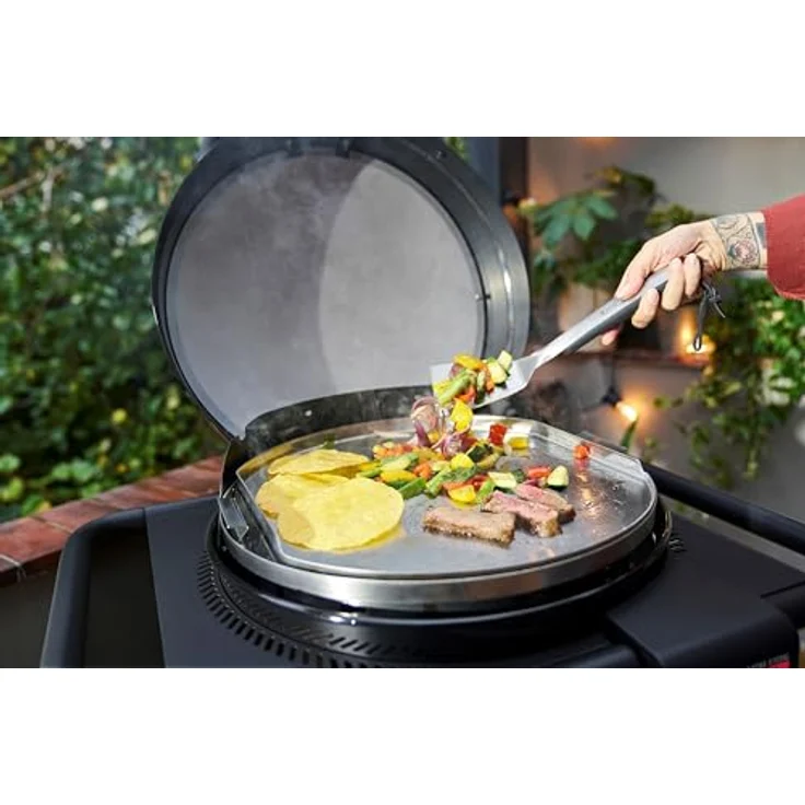 Patio Bistro E2Coal Grillplatte, Schwarz, 38.1 x 38.1 x 0.9 cm – Bild 4