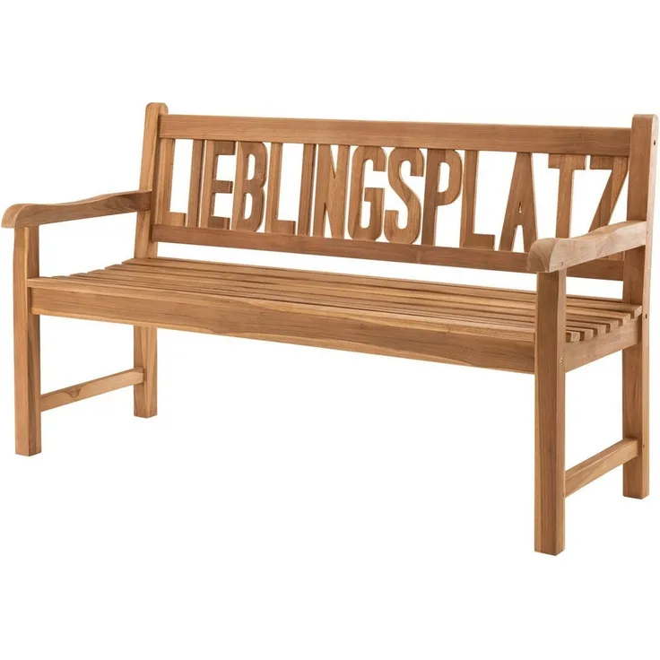 More2Home Gartenbank LIEBLINGSPLATZ, Teakholz, 150 cm