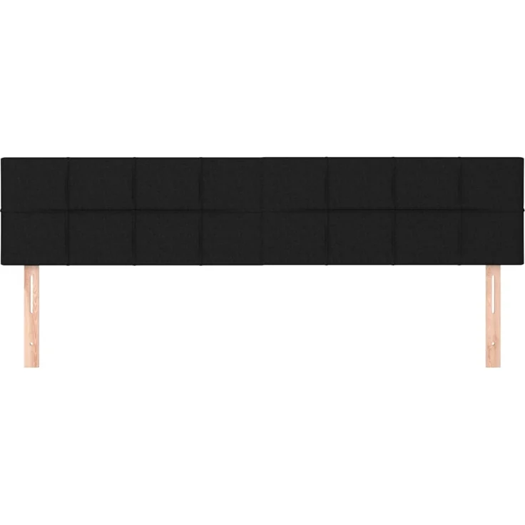 vidaXL Kopfteile 2 Stk. Schwarz 90x5x78/88 cm Stoff 346076 – Bild 3