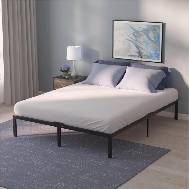 Dreamzie Bett 120x190 mit Lattenrost Metall 36cm Bettgestell Robust, Leichte Montage, Umfangreicher Stauraum - Metallbett – Bild 1