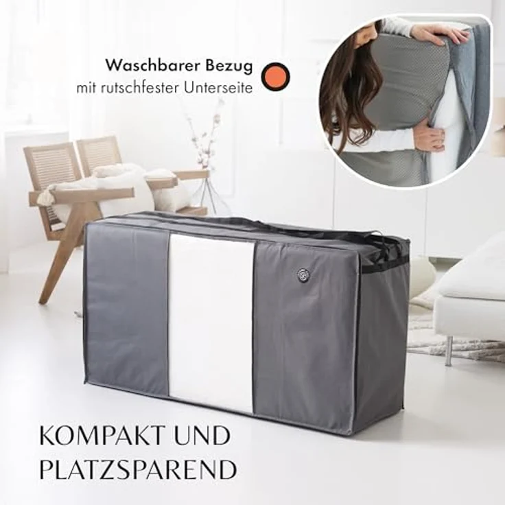 Klappmatratze Gästematratze Klappbar Mittel Hart H3 - Test SEHR GUT, DYNMC you, (Gästebett klappbar - Faltmatratze, Bodenmatratze) – Bild 6