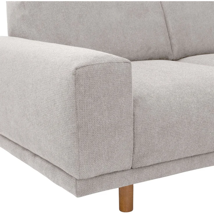 Sofa 2-Sitzer Kattryna Flachgewebe silber – Bild 5