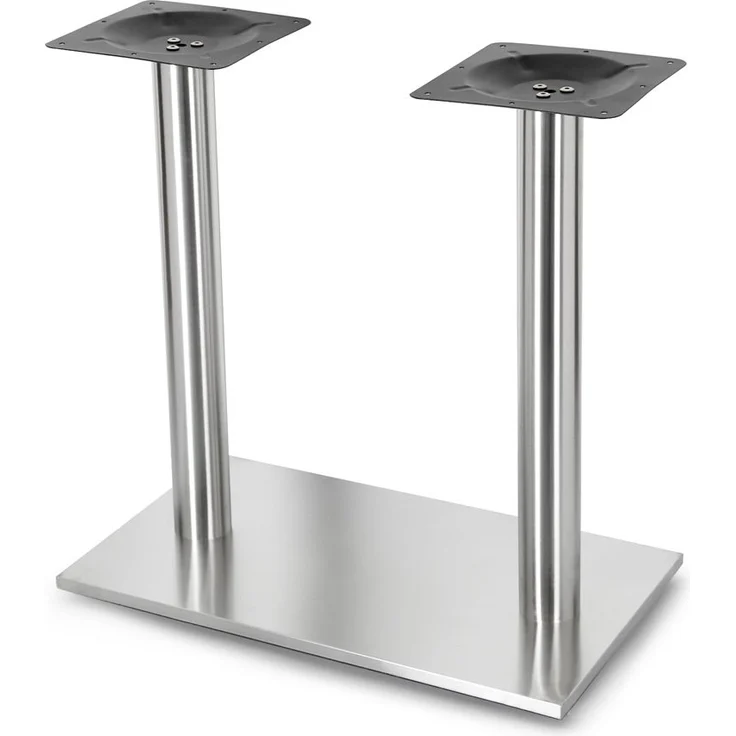 Tischsäule Tischfuß Möbelfuß Tischbein Stützfuß Möbelbein Edelstahl Eckfuß – Bild 3