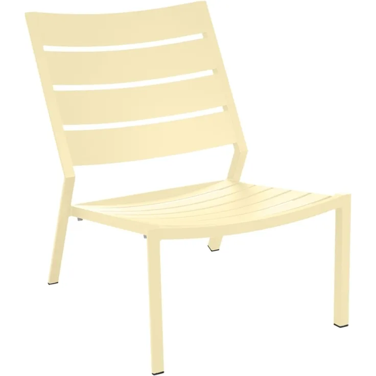Gartensessel Delia aus Aluminium, modern und stapelbar, in Lemon Gelb, von Brafab