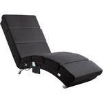 Casaria 'London' Relaxliege mit Massage- & Heizfunktion, Stoff Anthrazit, Ergonomisch