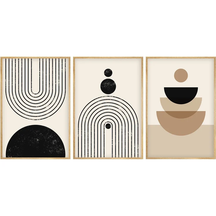 Wallity Leinwandbild Painting: 100% MDF (Thickness: 3 mm), 50x70 cm (3 Pieces) E4048, (3 St) – Bild 2