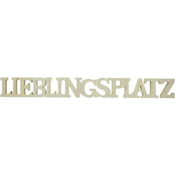 Schriftzug "Lieblingsplatz" Tischdeko Dekoration Figur Deko Schrift Buchstaben – Bild 2