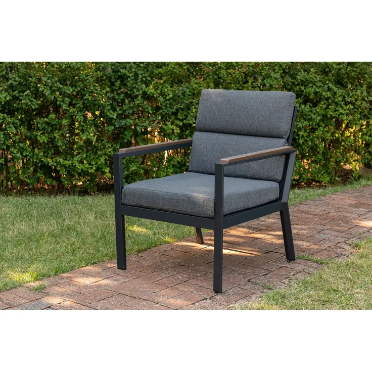 Gardissimo NARA OAK Loungesessel Dining Sessel mit Alu-Gestell