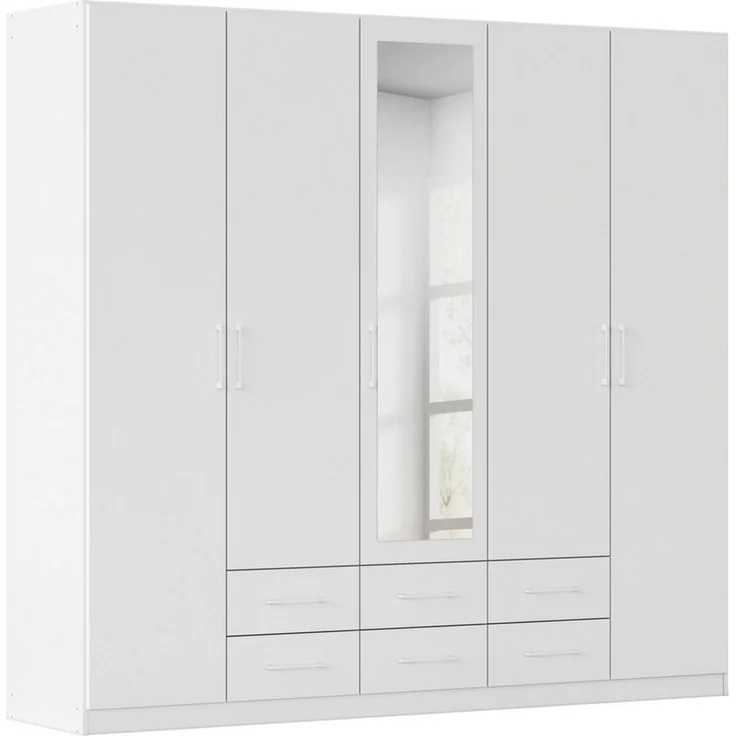 rauch Kleiderschrank Schrank Garderobe Mehrzweckschrank Schlafzimmer Ankleide Möbel GAMMA (in 3 Ausstattungen BASIC/CLASSIC/PREMIUM (inkl. SOFT-CLOSE-Funktion) Weiß, 226 cm breit, 6 Schubladen MADE IN GERMANY – Bild 1