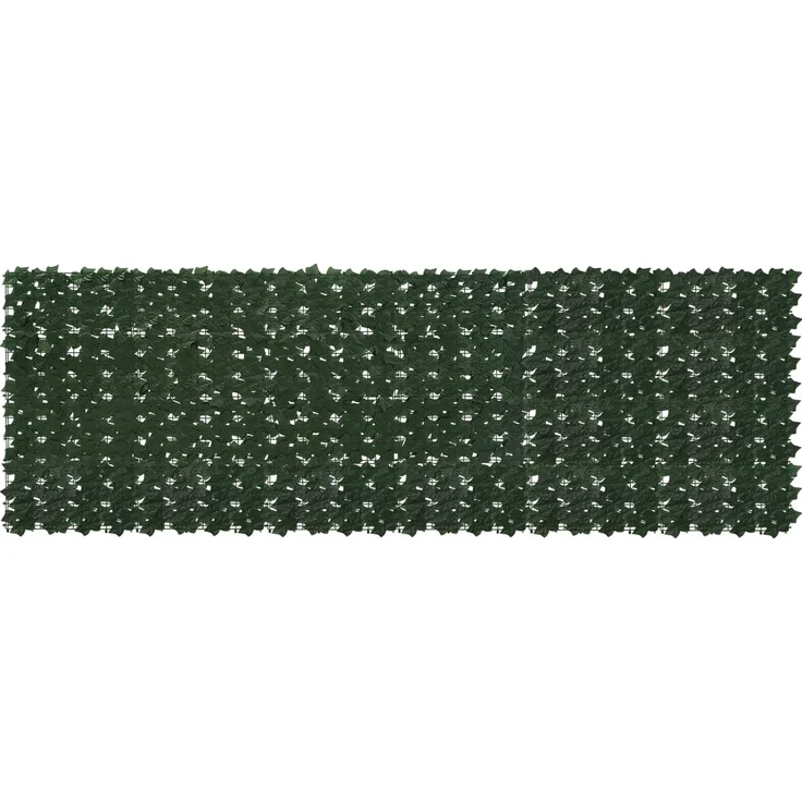 vidaXL Balkonsichtschutz mit Blättern Dunkelgrün 300 x 100 cm 42040628 – Bild 1