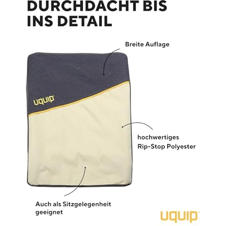 Uquip Fußablage Finley Fußbank Camping Stuhl Klappstuhl Fuß Stütze Hocker Stahl Boulder – Bild 6
