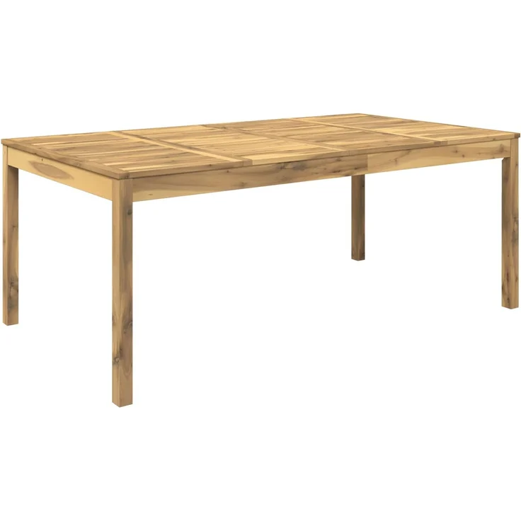 vidaXL Gartentisch LAREN Weiß gewaschen 196 x 100,5 x 75 cm 901717 – Bild 2