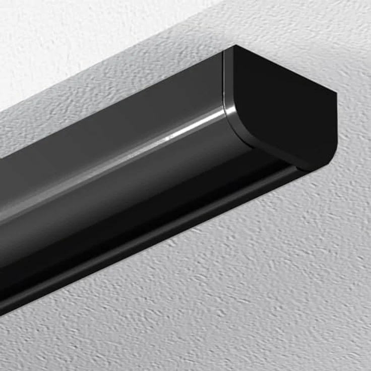 Garduna Gardinenschiene halbrunde Schleuderschiene, 1-läufig, Aluminium – Bild 3