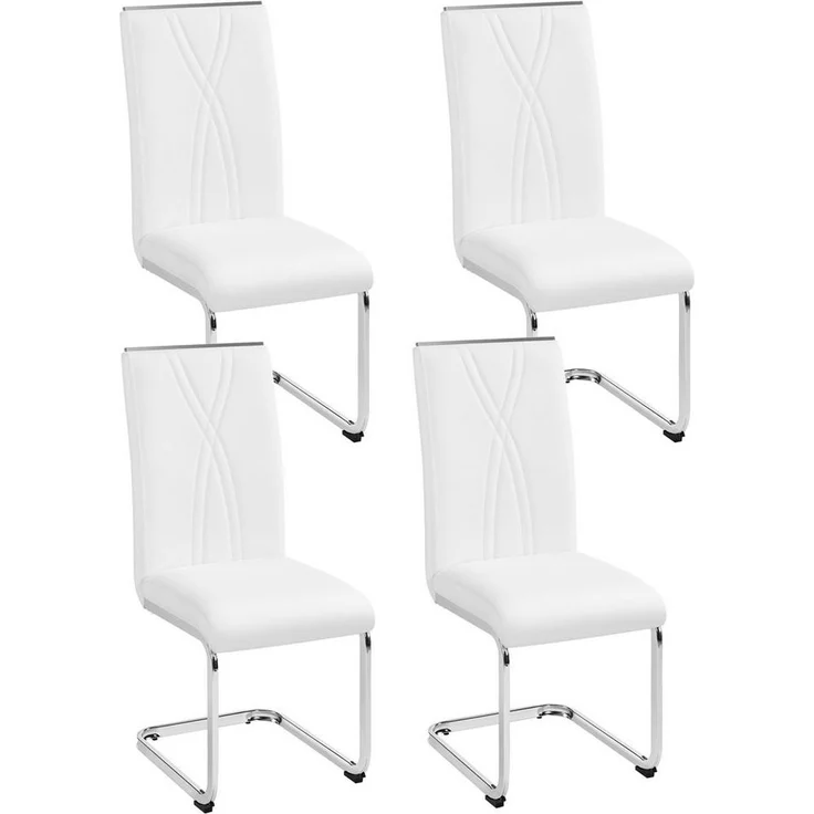 Yaheetech Esszimmerstuhl (4 St), 2/4/6er Küchenstühle-Set mit Metalluntergestell Polsterstuhl – Bild 5