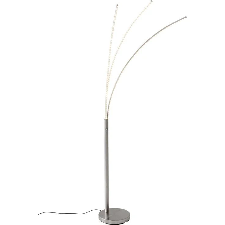 casa NOVA Stehlampe casa NOVA Stehleuchte TRISTAR DH 25x190 cm grau Stehlampe Leseleuchte, Warmweiß – Bild 8