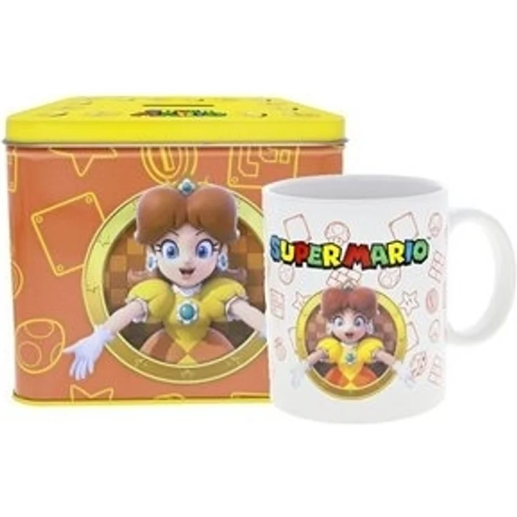 Nintendo Daisy Von Super Mario Tasse Cup Becher mit Spardose Münzbox 9x13x11cm – Bild 6