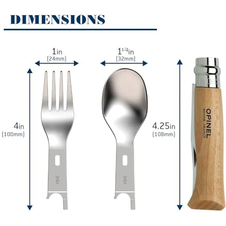 Opinel PLUS PICNIC WITH N08 BEECH /1, Braun, Schwarz – Bild 6