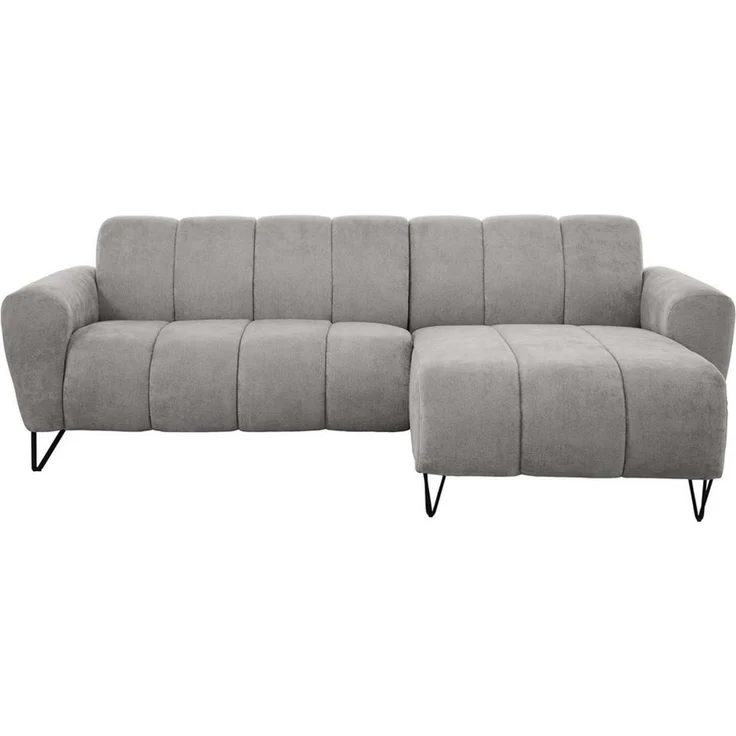 Beautysofa Ecksofa mit schwarzen Metallbeinen VOLARE MINI, mit modernem Design und hohem Sitzkomfort, ohne Schlaffunktion – Bild 3