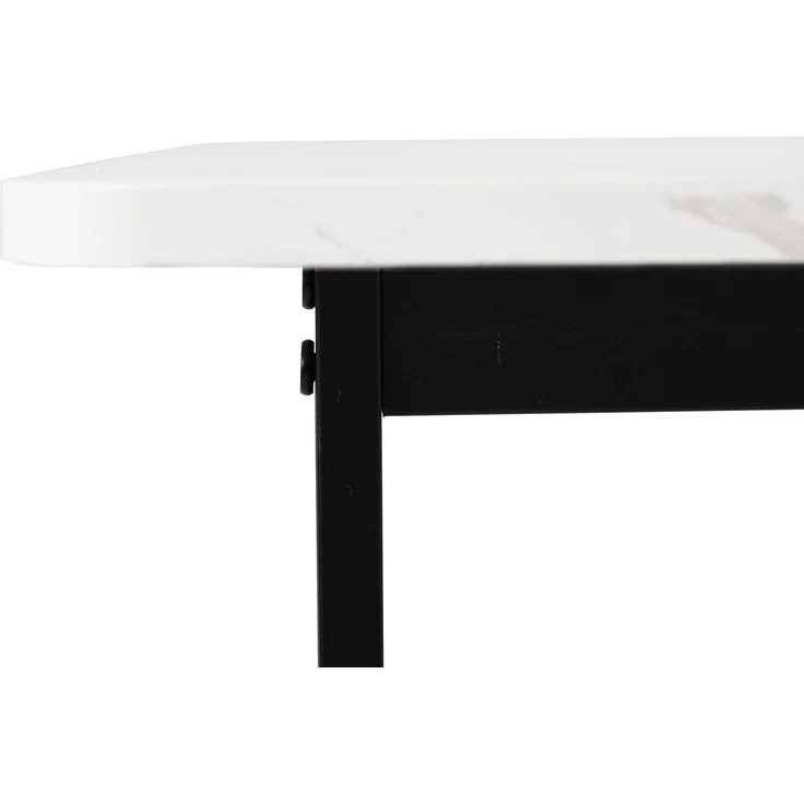 Essgruppe (5-tlg),Esstisch mit 4 Stühlen Set, Moderner Küchentisch Set , 140×80cm Küchentisch mit Schwarz Metallbeinen, MDF Tischplatte in Weißer,Schwarz Samt Esszimmerstühle--Weiß--96x69x18.5cm--YOUDENOVA – Bild 9