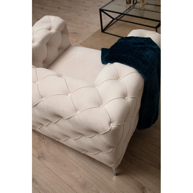 Ohrensessel, 'Como', 70 x 90 x 108, Ekru – Bild 2