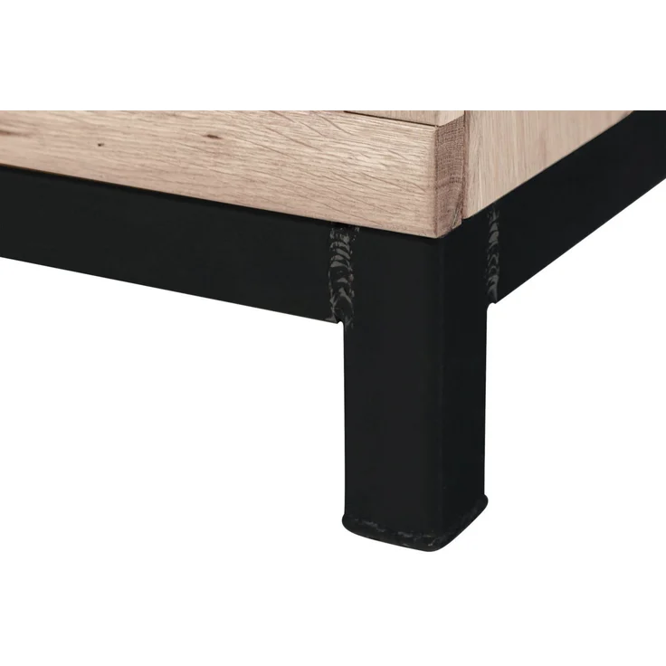 Highboard Wildeiche 103x40x148 bianco geölt VILLANDERS #205 – Bild 4