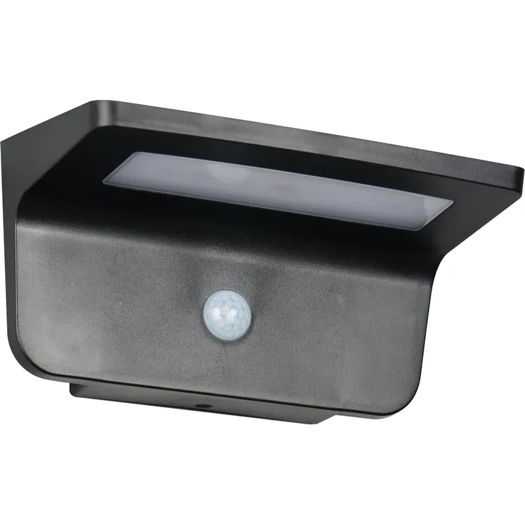 Solar Außenwandleuchte ATICO auch per USB aufladbar mit Bewegungsmelder, B: 20cm