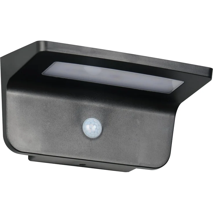 Solar Außenwandleuchte ATICO auch per USB aufladbar mit Bewegungsmelder, B: 20cm – Bild 1