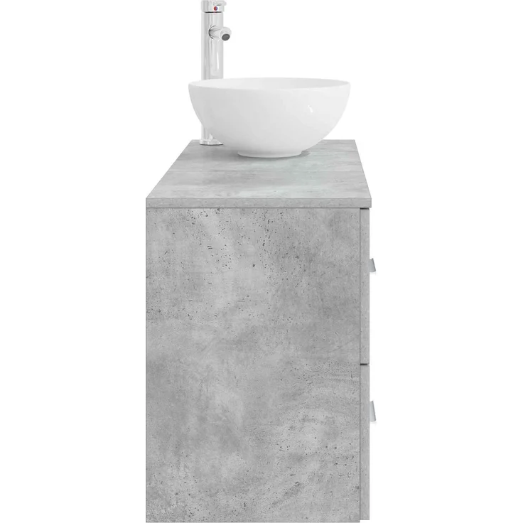 vidaXL Badezimmerschrank-Set 2 stk. Betongrau 79,5 x 35 x 80 cm 3403947 – Bild 4