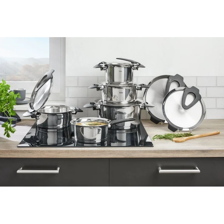 Fissler Intensa® Topf-Set 5-tlg. mit Metalldeckel und Stielkasserolle – Bild 6