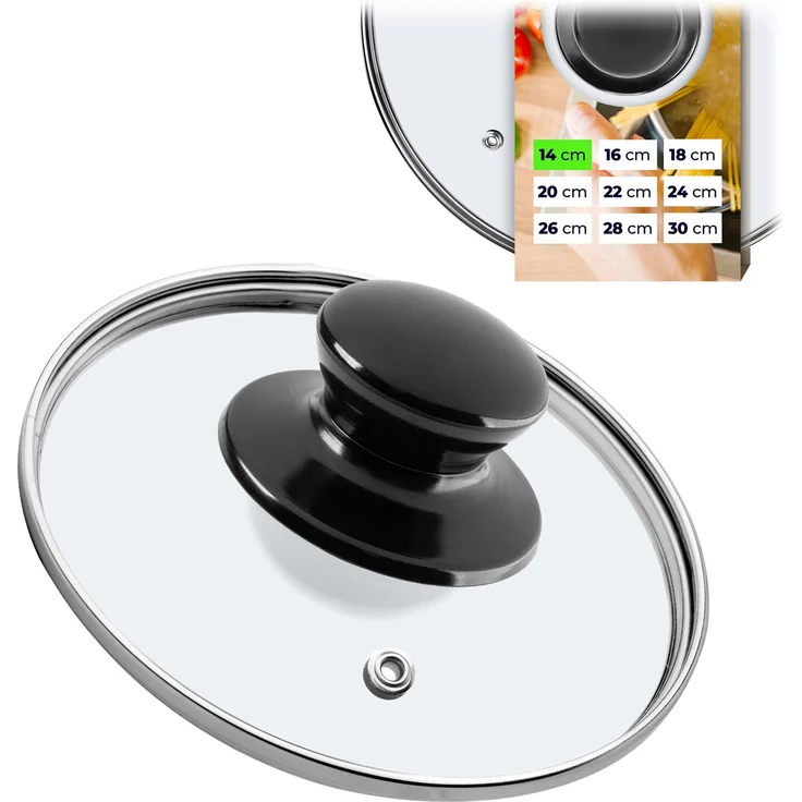 KADAX Glasdeckel 14 cm Universaldeckel – Bild 1