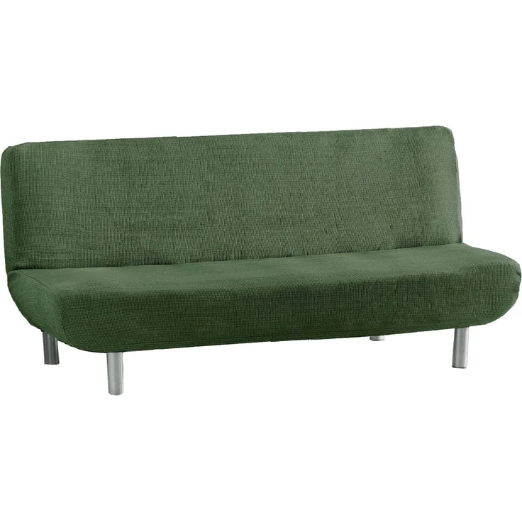 ECOMMERC3 3-Sitzer-Sofabezug, elastisch, Jacquard, Grün, universelle Passform für Clic-Clac-Sofas, atmungsaktiv und verschleißfest, einfach anzubringen und zu entfernen