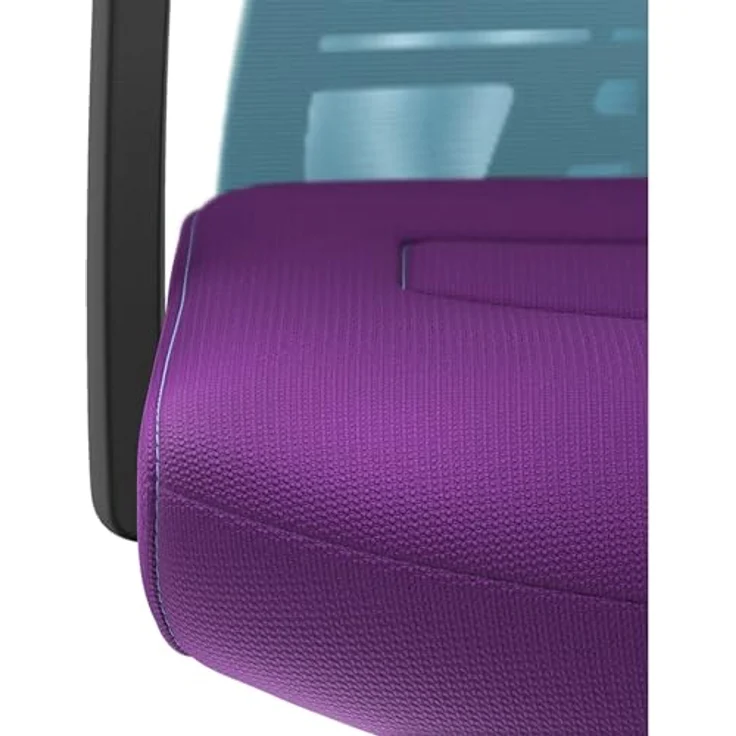 Interstuhl Bürostuhl Pure Active Edition, ergonomischer Drehstuhl mit Smart-Spring Technologie, 4D-Armlehne, Hellblau | Lila, Made in Germany – Bild 4