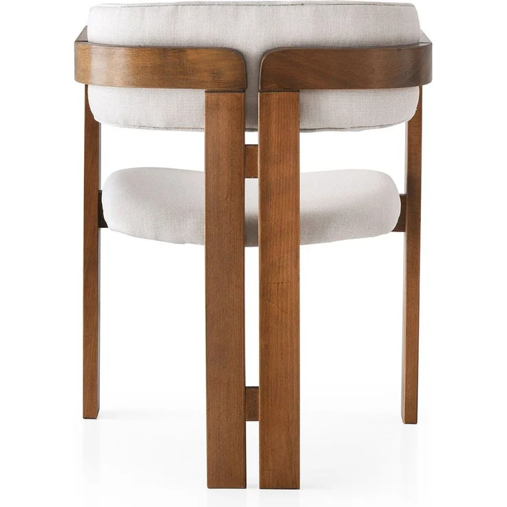 Skye Decor 'CO - 011' Stuhl, Creme / Walnuss, 58 x 76 x 49 cm – Bild 3
