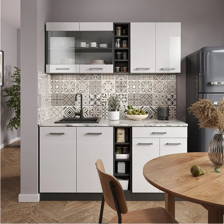 Küchenregal R-Line Anthrazit 30 cm ohne Arbeitsplatte Vicco – Bild 3