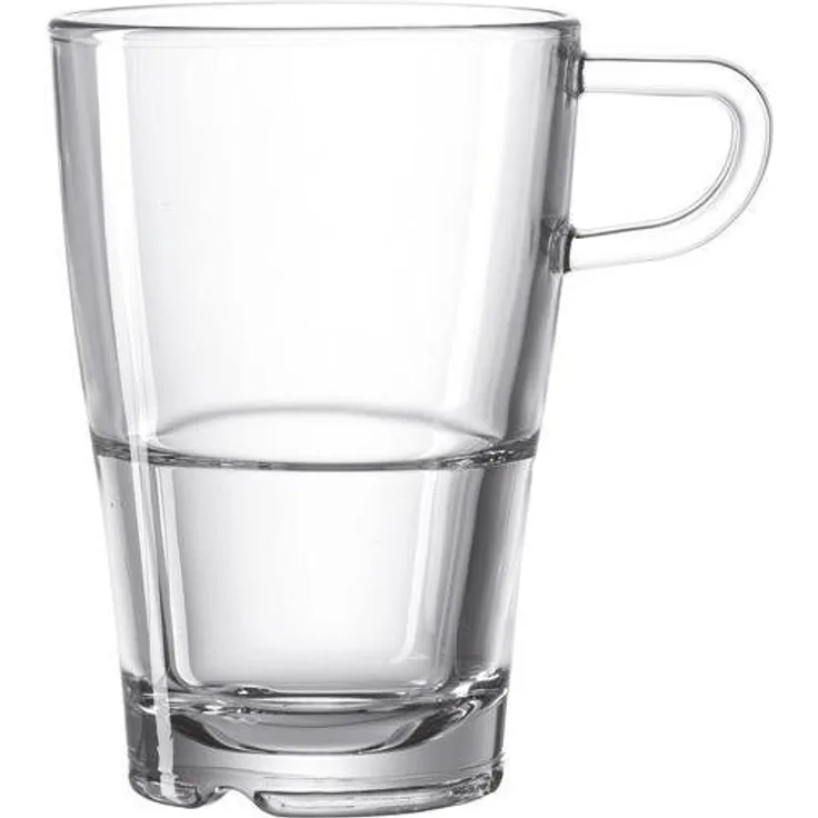Leonardo Senso Latte Macchiato Becher 6er Set, Kaffeetasse, Kaffee Tasse, Glas, 230 ml, 14650