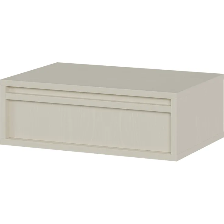 Selsey 'Evo' Nachtkonsole mit Schublade, beige, ca. 17 x 50 x 34 cm