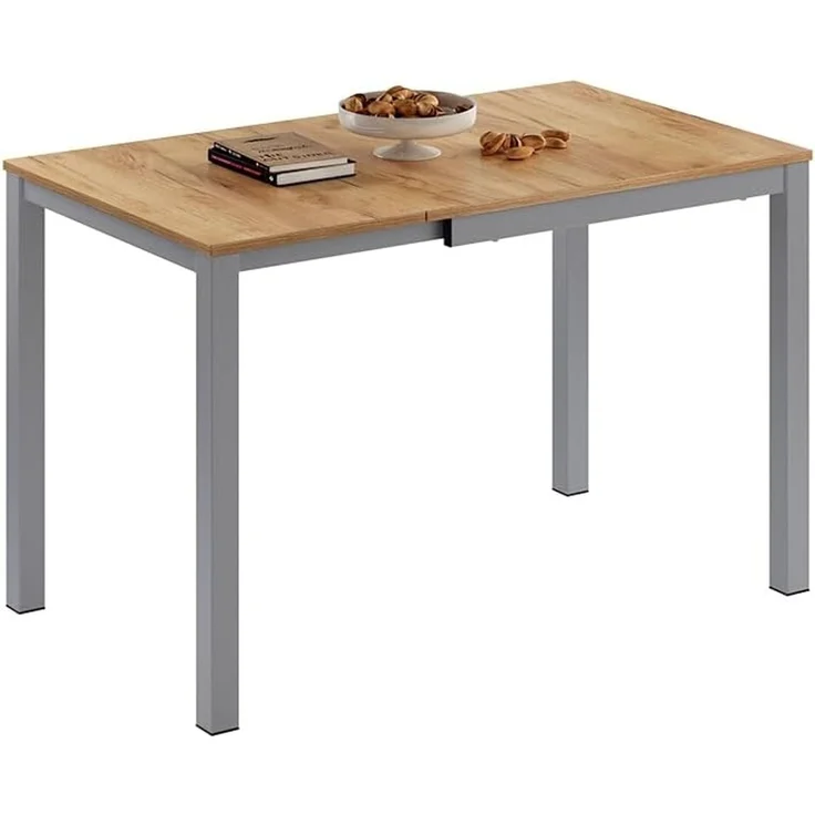 Esstisch Granny Eiche/Grau 120 x 70 cm ausziehbar Vicco – Bild 7