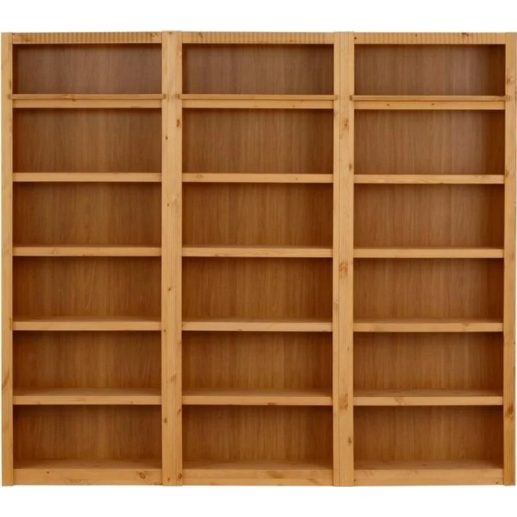 Home affaire Bücherwand Bergen, aus schönem massivem Kiefernholz, 3 tlg. – Bild 4