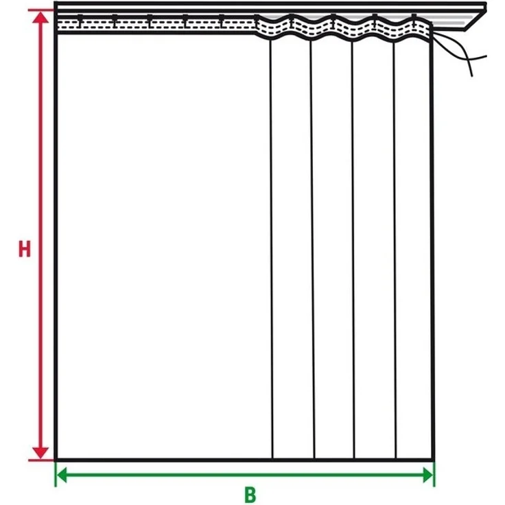 Weckbrodt Gardine Duisburg (1 St), Kräuselband, transparent, Voile, echte Stickerei, Voile, transparent, Bordüre, Kante, gebogt, Store – Bild 4