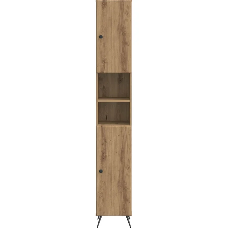 vidaXL Badezimmerschrank mit offenem Regal BREDA Artisan-Eiche 897484 – Bild 4