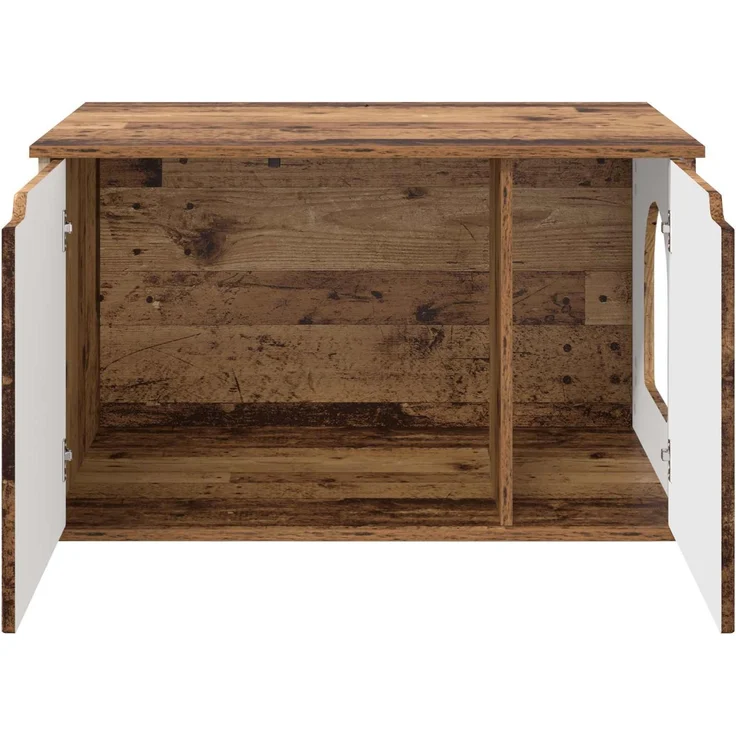 vidaXL Katzenhaus Altholz 85 x 55 x 50,5 cm Holzwerkstoff 8000723 – Bild 6